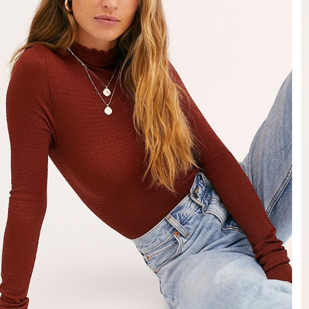 Free people turtle neck bodysuit